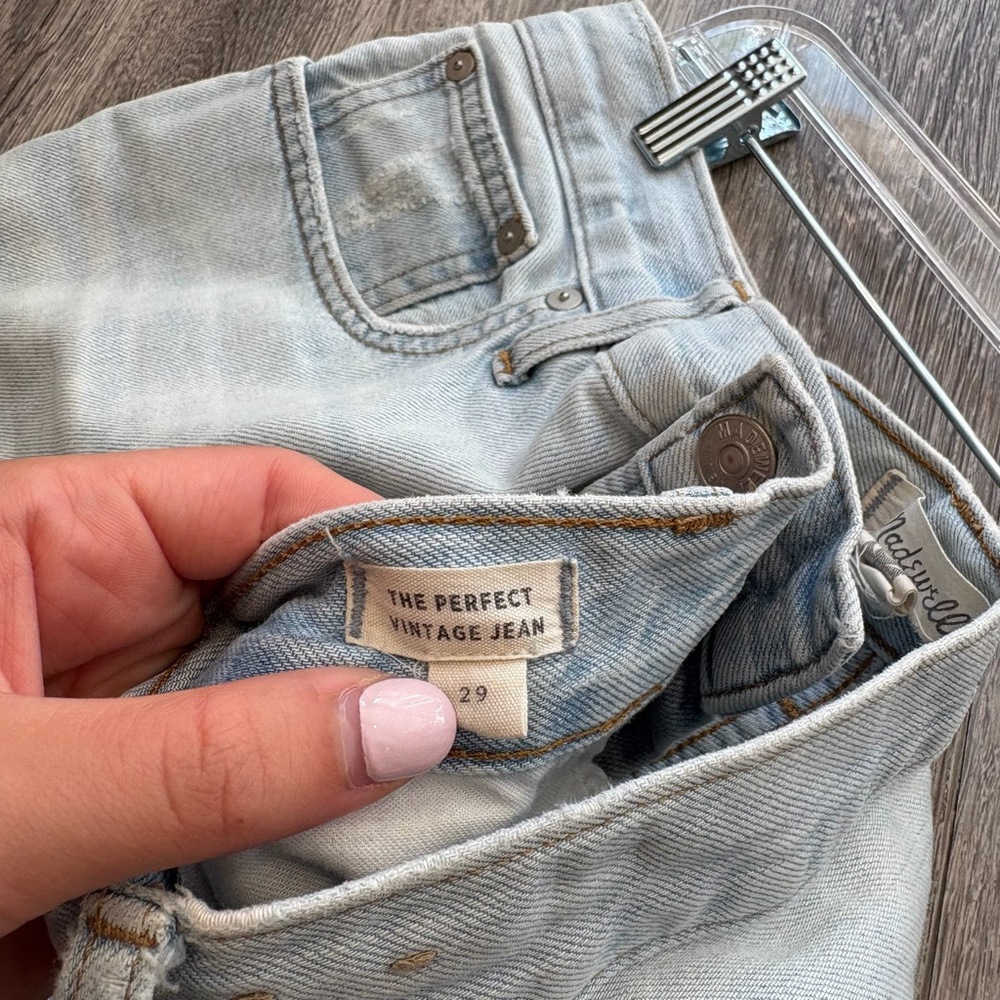 Madewell Light Blue Straight Leg Jeans - Picture 7 of 11